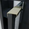 thumbnail image 3 of Trento 61" Double Rectangle Sink Vanity in Gray/White Quartz Stone, 3 of 15