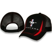 Ford Mustang Red and Black Mesh Hat