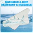 thumbnail image 3 of Glasses Cleaning Cloth 7.9" x 7.9" , Microfiber Eyeglasses Cleaner Cloths Soft Suede Wipe Screen, Light Gray 6 Pcs, 3 of 7