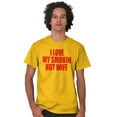 thumbnail image 3 of Love My Smokin Hot Wife Funny Spouse Men's Graphic T Shirt Tees Brisco Brands S, 3 of 6