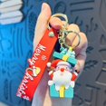 thumbnail image 1 of LLavero de silicona para árbol de Navidad, muñeco de nieve, accesorios colgantes, muñeca de pegamento suave, llaveros bonitos, regalos de joyería, 1 of 4