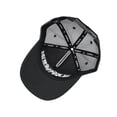 thumbnail image 5 of WITHMOONS Lettering Embroidery Adjustable Snapback Mesh Trucker Hat TRM1498 (Black), 5 of 5