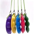 thumbnail image 2 of Fidget Toys, Divertidas Expresiones Faciales Exprime Edamame Fidget Toy, Regalo para Niños Y Adultos Libera El Estrés Y La Ansiedad, Edamame Fidget Keychain, Spe, 2 of 5