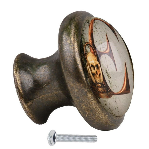 Accesorios de Tools para Cajón Pomo Puerta pequeña sala Armario de la de la de la forma forma forma Gótico E 字母