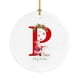 thumbnail image 3 of Puntoco Adorno colgante redondo de acrílico con 26 letras de Papá Noel para coche, accesorio para colgar en las fiestas, 3 of 4