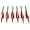 Red, variant on Sage Premium Recurve Carbon Arrows 31.5" - 35-45lb - 6 Pack- Red