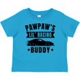 thumbnail image 3 of Inktastic Pawpaw's Lil' Racing Buddy with Car Silhouette Boys or Girls Baby T-Shirt, 3 of 5