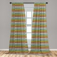 thumbnail image 5 of Ambesonne Pastel Curtains, Couture Measuring Tape, Pair of 28"x95", Multicolor, 5 of 5
