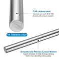 thumbnail image 4 of 2 Packs Linear Motion Rod Shaft Guide 12mm x 200mm (0.472" x 7.87") Hardened Steel, 4 of 7