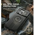 thumbnail image 5 of Dexnor for iPhone 16 Pro Max Case with Slide Camera Cover & Adjustable Kickstand & Built-in Screen Protector,Compatible with MagSafe Shockproof Bumper Case Heavy-Duty Magnetic Protective Cover,Black, 5 of 8