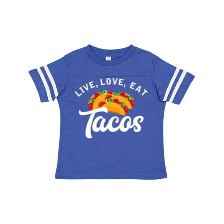 

Inktastic Live Love Tacos H Gift Toddler Boy or Toddler Girl T-Shirt