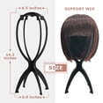 thumbnail image 2 of 3 Piece Black Wig Holder Plastic Portable Removable for Short Wigs Drying Storage, 2 of 8