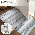 thumbnail image 6 of KoshiMe Area Rugs 6'x9', Low Pile Non-Slip Washable Rug for Living Room, Soft Boho Moroccan Neutral Geometric Indoor Rug for Bedroom Dining Room Office, Blue Brown, 6 of 9