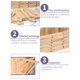 thumbnail image 5 of Torre De Derribo De Madera, Bloques De Madera, Juego De Mesa Apilable, Juguete De Bloques De Construcción De Torre De Madera Methold FN006016-00, 5 of 6