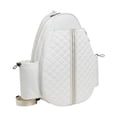 thumbnail image 3 of Mochila acolchada para raquetas de tenis y bádminton con dos bolsillos laterales. Blanco, 3 of 9