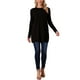 thumbnail image 2 of INSPIRE CHIC Suéter Vestido de Mujer para Otoño Invierno, de Cuello Redondo, de Manga Larga, Oversized, Túnica, Suelto, Corte en A, Pulóver, Talla XL, Negro, 2 of 6