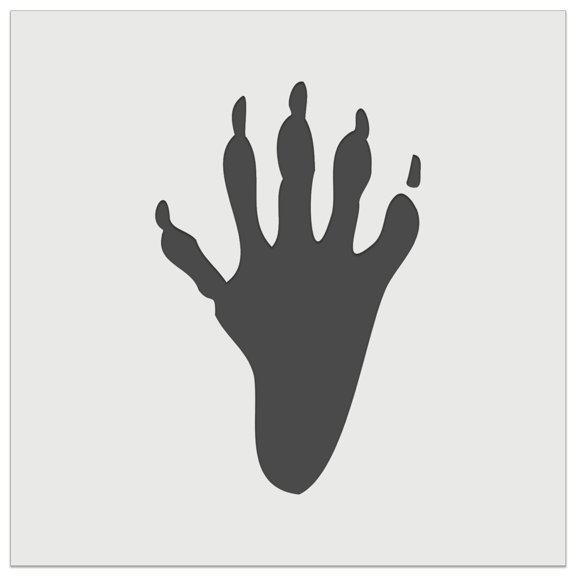 Raccoon Trash Panda Foot Print DIY Cookie Wall Craft Stencil - 5.5 Inch