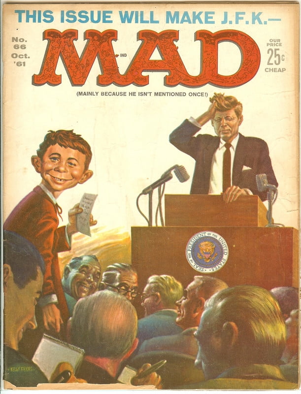 MAD Magazine Vintage Collectible #66 Oct 1961 Kennedy FINE (FN)