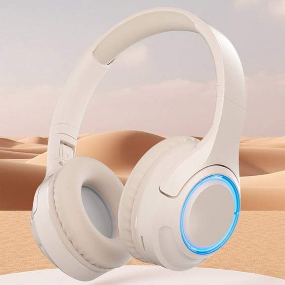 Hwkond Headphones Wireless Dazzling Bluetooth Headset Universal Radio Gaming Headset Up to 25% Off