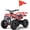 Flame, variant on QEASET Electric atv Dirt Quad, 36V 500W Motor, 12-15mph Speed, Twist Grip Acceleration & Hand Operated Disc Brakes,Knobby Air Tires, Multiple Colors, Holiday Gifts