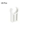 thumbnail image 3 of Pipe Clamps Clips, 20 Pack for 25mm(1") OD Hose Hanger Support, White, 3 of 5