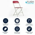 thumbnail image 2 of HERCULES Series 650 lb. Capacity Premium Red Plastic Folding Chair, 2 of 9