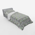 thumbnail image 2 of Ambesonne Floral Bedding Set 3 Pcs, Lilac Wild Flowers Design, Twin XL, Green Pale Fuchsia, 2 of 2
