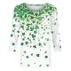 thumbnail image 5 of TaTaai Women's Fashion St. Patrick's Day Unstructured Print Loose Casual Round Neck 3/4 Sleeve T-Shirt Pullover Gift, 5 of 6