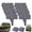Black, variant on Imitation Stone Garden Fence, Grey Interlocking Plastic Retaining Edging Border for Landscape Decor, Flower Bed, Lawn, Yard, Path, and Grass
