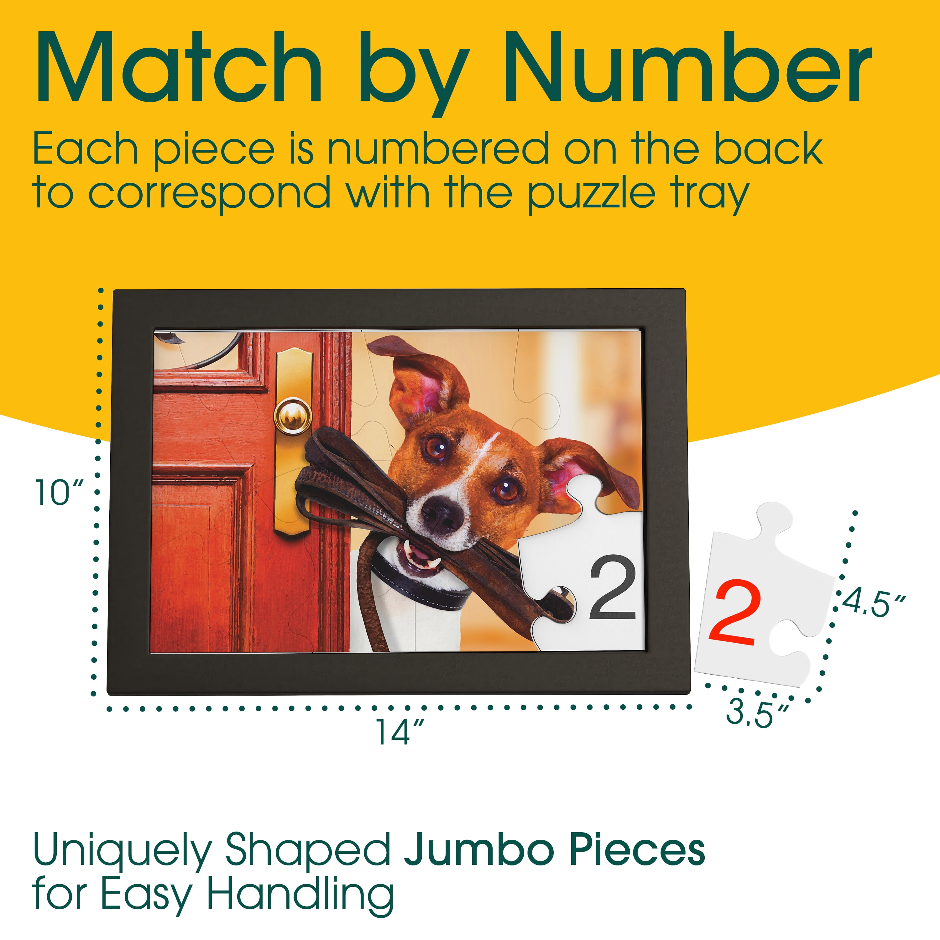 Keeping Busy Dementia Puzzles for Seniors | 3 in 1 Set Numbered 8 Piece Alzheimer Puzzle for Seniors