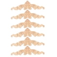 thumbnail image 1 of 6pcs Solid Wood Carved Corner Onlay Door Cabinet Bed Decoration Applique, 1 of 3