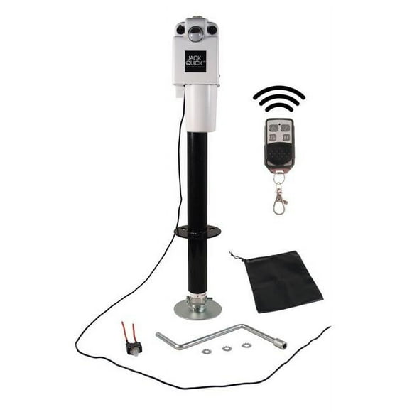 Quick Products 0149.1427 JQ-3500W-7P Electric Tongue Jack with 7-Way Plug, White