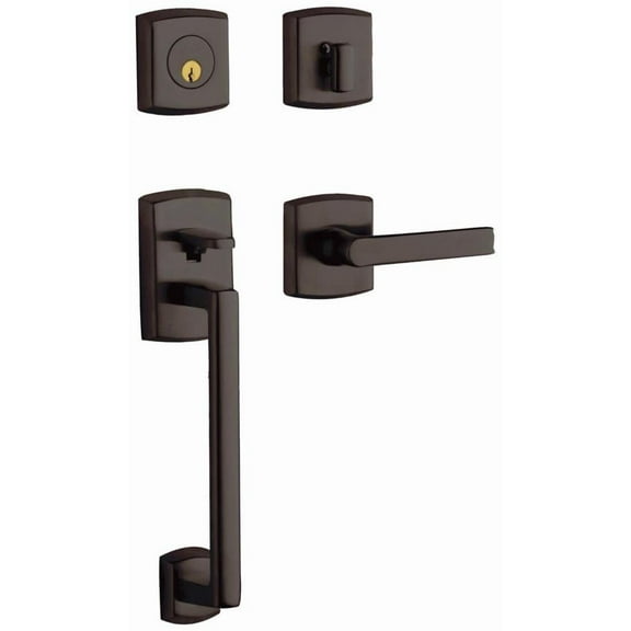 Baldwin 85386.Rent Soho Right Handed Sectional Single Cylinder Keyed Entry Handleset -
