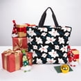 thumbnail image 6 of Honeii Lilies Flowers Print Tote Bag, Reusable Grocery Shopping Bag,Shoulder Bag with Inner Pocket, 6 of 7