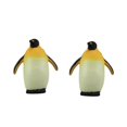 thumbnail image 1 of de pingüino de 2 piezas - Arte hecho a mano Escultura de pingüino Estatua de animal Adorno de decoración de escritorio coleccionable Macarena Penguin Figurine Statue, 1 of 7