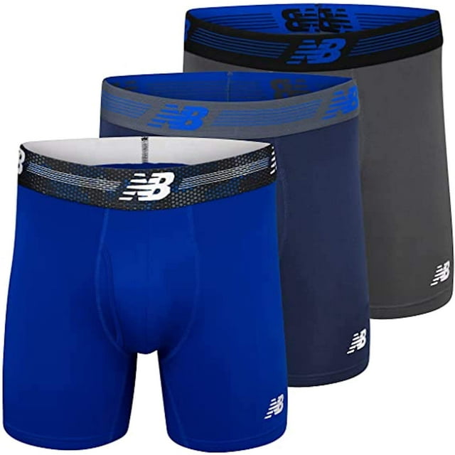 Calzoncillos bóxer New Balance, paquete de 6 unidades para hombre, talla S
