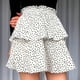thumbnail image 2 of Falda con volantes, falda con volantes en capas Falda con volantes con estampado de lunares Falda con volantes en capas diseñada para el futuro, 2 of 5