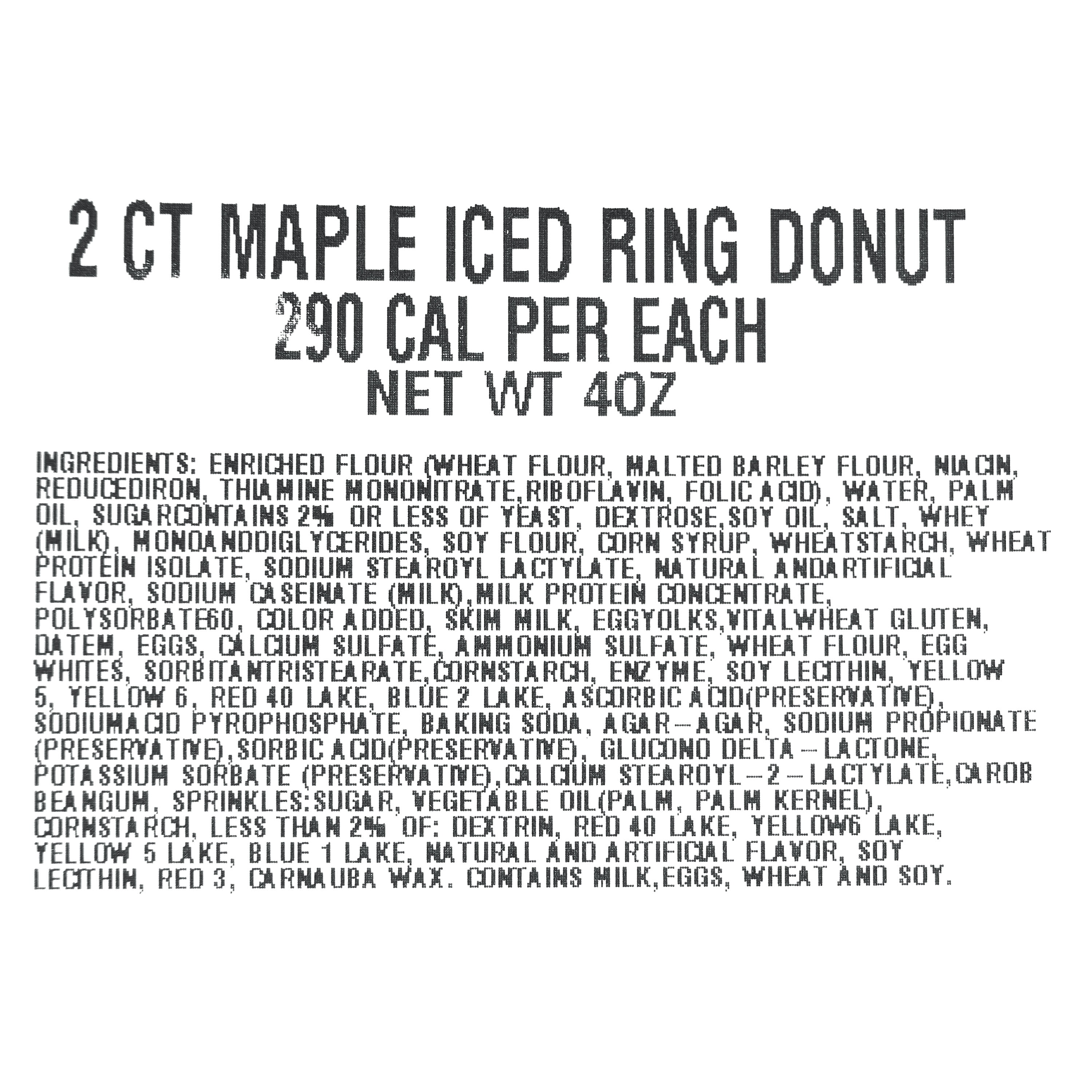 Freshness Guaranteed Regular Maple Iced Ring Donuts, 4 oz, 2 Count