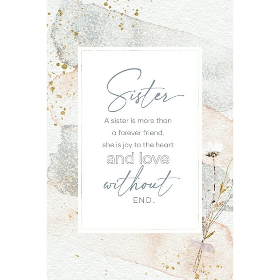 Dexsa Sister Inspirational Wood Plaque 6 inches x 9 inches