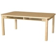 thumbnail image 6 of Wood Designs  36 x 60 in. Four Seater High Pressure - Laminate Desk with Hardwood Legs- 29 in., 6 of 7
