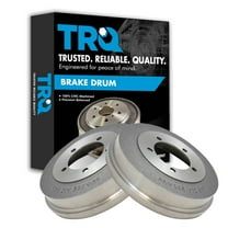 TRQ Rear Brake Drum Pair Kit Left LH & Right RH for Dodge Chrysler Mitsubishi BRA75081
