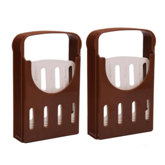 Rebanadora de pan plegable y ajustable de 2 piezas, accesorios de cocina para el hogar TUNC Sencillez