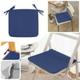 thumbnail image 2 of 15.7 Inches Navy Square Strap Garden Chair Pads Seat Cushion For Outdoor Bistros Stool Patio Dining Room, 1Pc Seat Cushion, 2 of 5