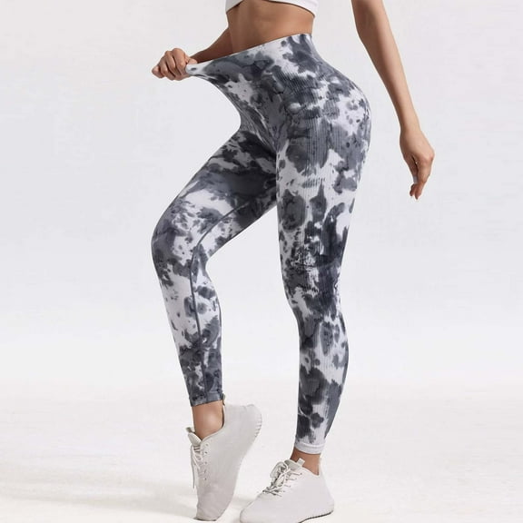 RongHuan High Waist Yoga Pants for Women Gym Workout Pants Tummy Control Leggings Butt Lifting Sports Pants