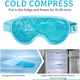 thumbnail image 5 of Mascarilla De Compresa Caliente Gel De Hielo Para Ojeras Celeste, 5 of 5