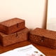 thumbnail image 5 of 3pcs Seagrass Basket With Lid Storage Box Sundries Sorting Storage Box Household Cosmetics Organizer, 5 of 5