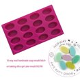 thumbnail image 4 of Naiovety Molde de Chocolate para cocina, molde ovalado para hornear, pastel doméstico hecho a mano, bandeja para hacer artesanías, utensilios para Herramientas y accesorios para hornear Naiovety HA075138-00B, 4 of 6