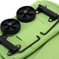 thumbnail image 2 of OPKALL Large Thickened Canvas Lightweight Foldable Shopping Trolley Wheel Bag green, 2 of 7