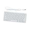 thumbnail image 4 of QualitChoice USB Wired Keyboard Small Comfortable Typing Computer Office for Home Desktop White 285x122x21mm, 4 of 6