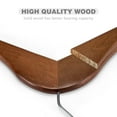 thumbnail image 7 of cozymood Wood Hangers, Clothes Hangers, Wooden Hanger, Premium Coat Hanger, 20 Pack, Walnut, 7 of 7